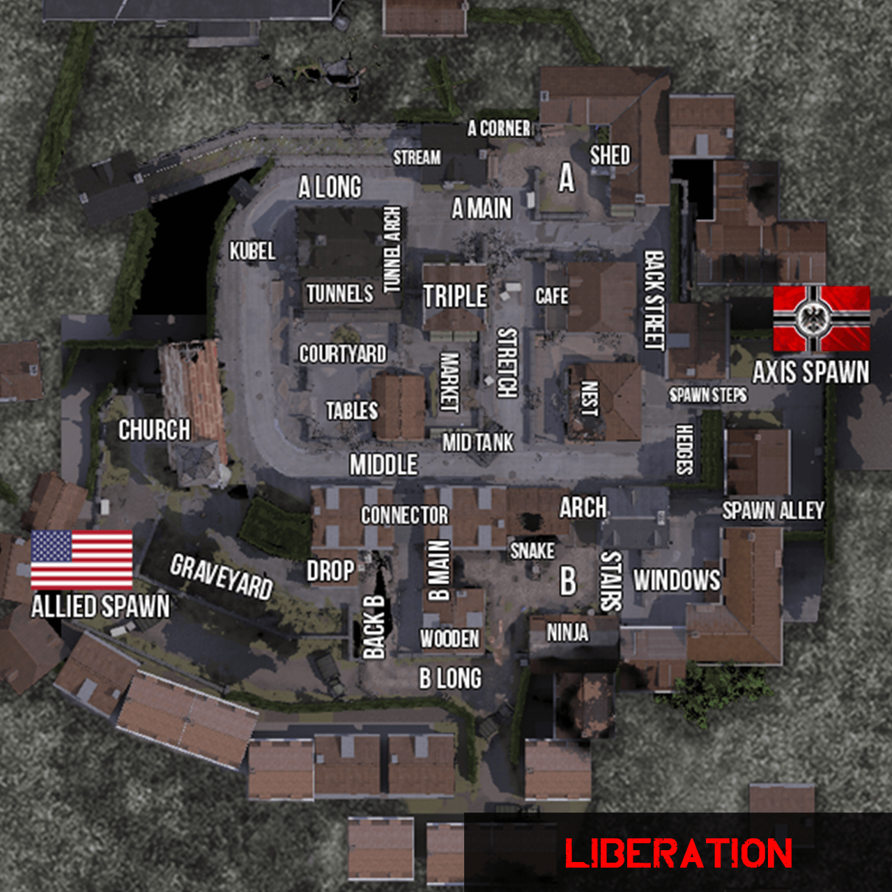 Battalion 1944 Competitive Map Callouts Mgw Video Game Cheats